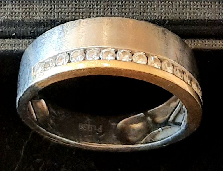 Ring Brillant Platin 950 Gold 750 Größe 55 in Extertal
