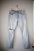 Levis hell Jeans ripped basic straight boyfriend 40 Hellblau L de Wandsbek - Hamburg Jenfeld Vorschau