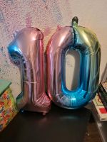 Geburtstag Deko 10 Luftballon Folie Zahlen  Rainbow 72 cm hoch Leipzig - Neustadt-Neuschönefeld Vorschau