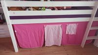 Kinderhochbett mit pinkfarbenen Vorhängen Bayern - Ernsgaden Vorschau