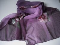 JAGO Damen Vintage Schal in Flieder/Lila mit Blütenprint Nordrhein-Westfalen - Werne Vorschau