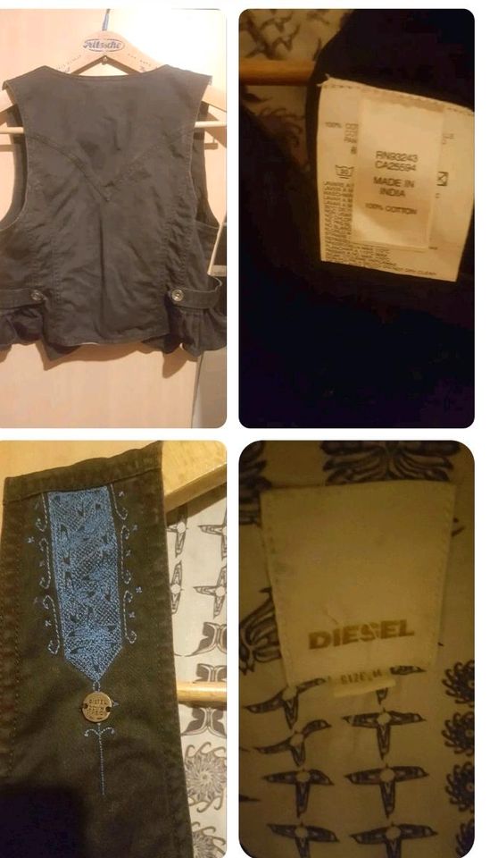 Vintage Diesel Damen Weste Jacke Gr. M in Solingen