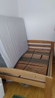 Bett mit Holzrahmen im Skandi- Stil und sehr gutem Lattenrost Niedersachsen - Braunschweig Vorschau