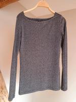 Oberteil Pullover schick Glitzer schwarz Silber Niedersachsen - Aurich Vorschau