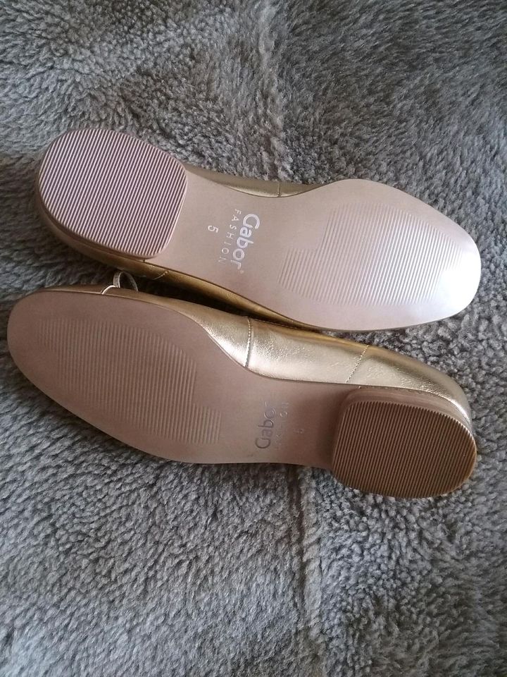 Damen Ballerinas Neu Hochzeit Schuhe Leder Gabor Gr.5 in Ratingen