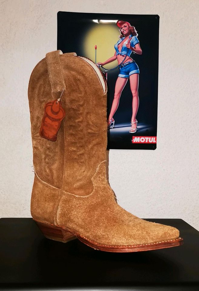 Cowboystiefel 39 Don Quijote Westernstiefel Boots Wildleder Neu in Gelsenkirchen