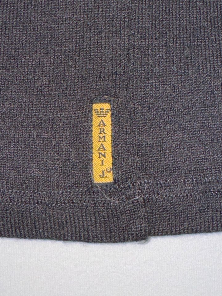 Giorgio Armani Jeans Pullover, anthrazit/ schwarz-grau, Gr. S / M in Köln