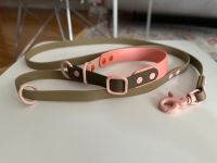 Doggova Set, Halsband und Leine, khaki, rose Baden-Württemberg - Rastatt Vorschau