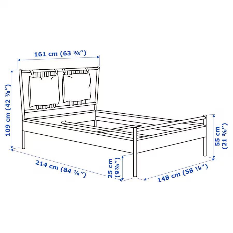 Beliebtes Ikea Bett Björnsknäs 1.40mx2.00m in Mainhausen