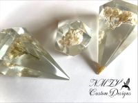 3 Diamanten mit konservierten Blumen Niedersachsen - Neu Wulmstorf Vorschau