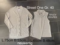 neuwertig Street One Gr. 40 Strickjacke top Twin Set grau Niedersachsen - Bohmte Vorschau