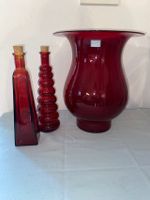 Deko Vase Glasgefäß Flaschen Windlicht Glas rot TOLL Hude (Oldenburg) - Nordenholz Vorschau