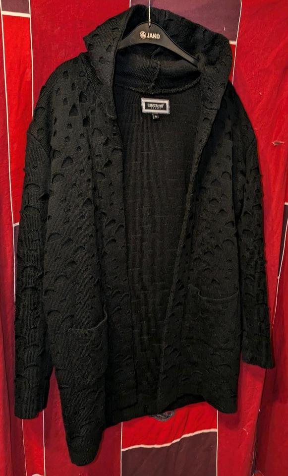 Schwarze offene Damen Wolljacke Größe XL Carisma Casual in Sondershausen
