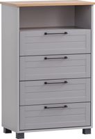 Kommode Highboard Grau Platingrau Eichelandhaus Midischrank #99 Nordrhein-Westfalen - Bad Oeynhausen Vorschau