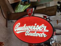 Budweiser Budvar Leuchtreklame Werbeschild 110cm Außenbereich Nordrhein-Westfalen - Olfen Vorschau