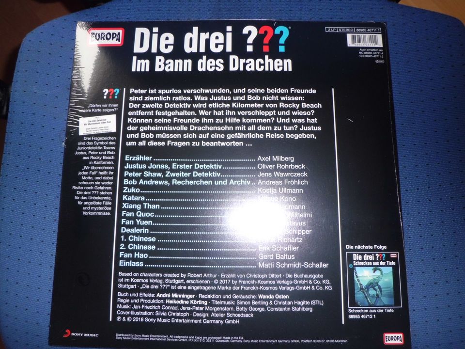 Drei Fragezeichen ??? 192 Im Bann des Drachen LP Vinyl NEU in Hattersheim am Main