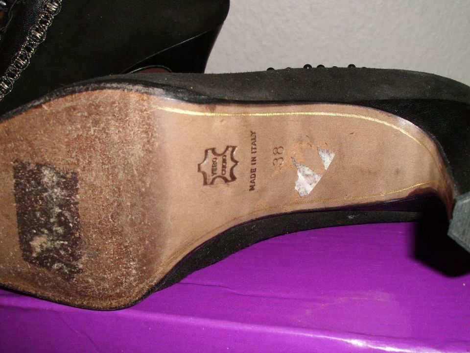 Damen Schuhe von"Casprini"-Italy Gr.38-Leder (1x getragen) Schw. in Mülheim (Ruhr)