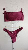 Beerenfarbener Bikini: Bandeau-Top + Tangahose - 38/M - Meiroro Nordrhein-Westfalen - Siegburg Vorschau