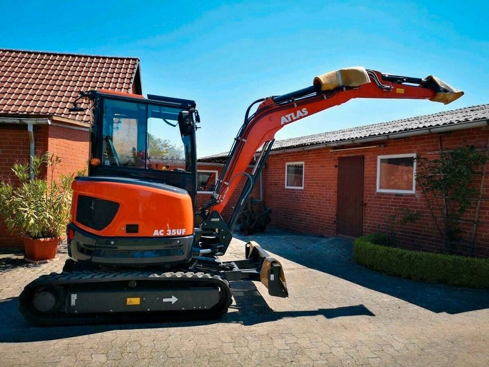 ❗ VERFÜGBAR ❗ Private & gewerbliche Finanzierung ✔️ ATLAS Minibagger AC 35UF ✔️ 3,85t Kettenbagger mit KUBOTA Motor 18,5kW 2200 rpm - Löffelinhalt 0,11m3 - Grabtiefe 3,12 m - 24 Monate Garantie in Heemsen