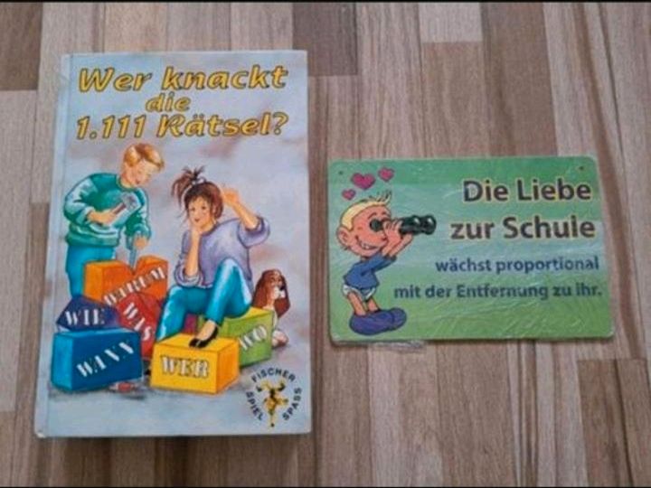 Vorschulbuch Vorschule Buch lesen rechnen begreifen Türschild in Friesoythe