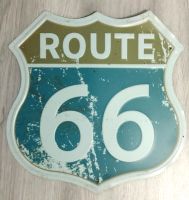 Blechschild Route 66 Hamburg - Altona Vorschau