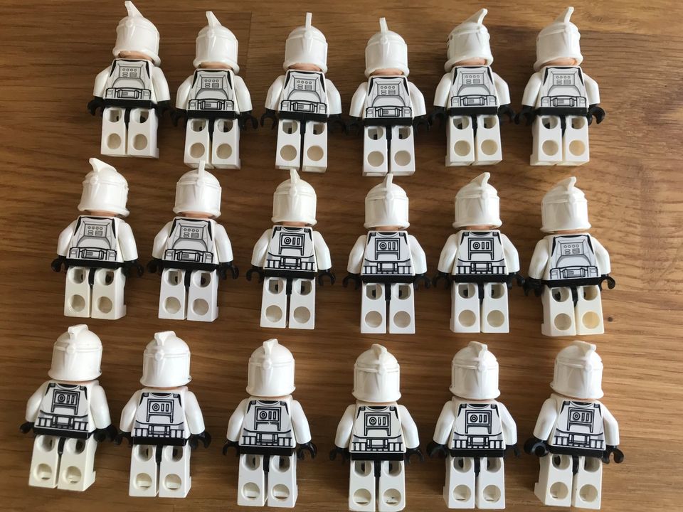 18x Lego Star Wars Clone Trooper Phase 1 White in Gerlingen