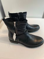 Stiefelette gr42 schwarz Leder Kreis Ostholstein - Bad Schwartau Vorschau