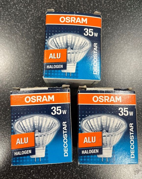 3 Stk. Osram Leuchtmittel Hallogen ALU 35W NEU in Sittensen