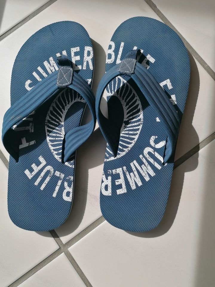 Badeschuhe/Flipflop (blau) Gr.43, Sohle:FischgrätNEU/ ungetragen in Leonberg