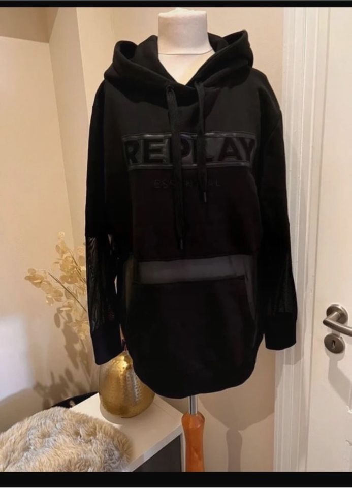 REPLAY Oversize Hoodie neu schwarz S 36 in Osterode am Harz