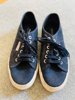 Superga Plateausneaker Gr. 39, blau Frankfurt am Main - Preungesheim Vorschau
