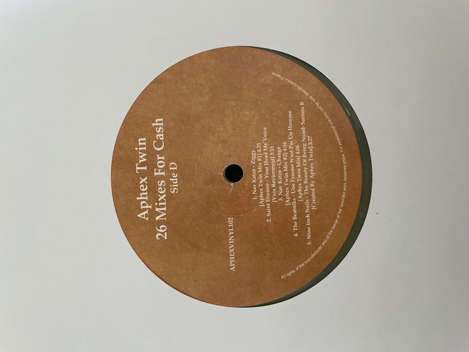 Aphex Twin - 26 Mixes For Cash APHEXVINYL102 (4x Vinyl / LP) in Hamburg