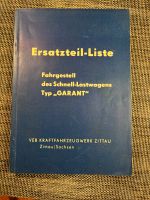 Ersatzteilliste, Fahrgestell des Schnell-Lastwagens Garant Brandenburg - Müncheberg Vorschau