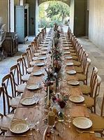 Rustikaler Holztisch / Crossback mieten für Vintage Hochzeit Bochum - Bochum-Nord Vorschau