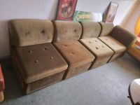 DDR Couch mit 4 Elemente teilbar als Sessel verwendbar Sachsen - Schwepnitz Vorschau