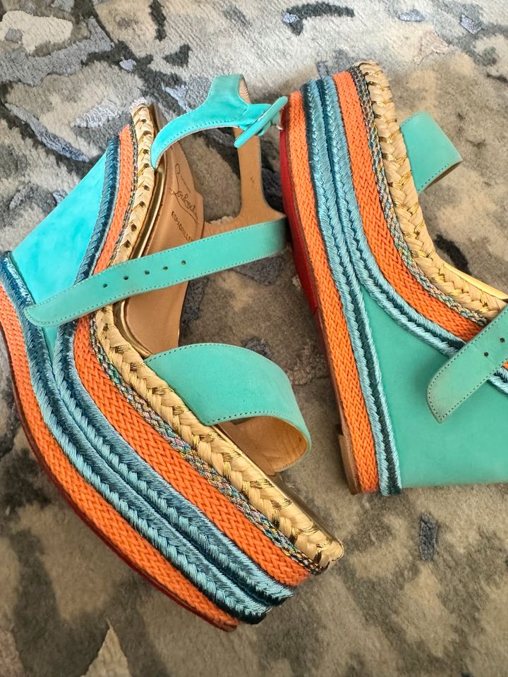 Christian Louboutin Espadrillas Wedges, Gr. 38 in Berlin