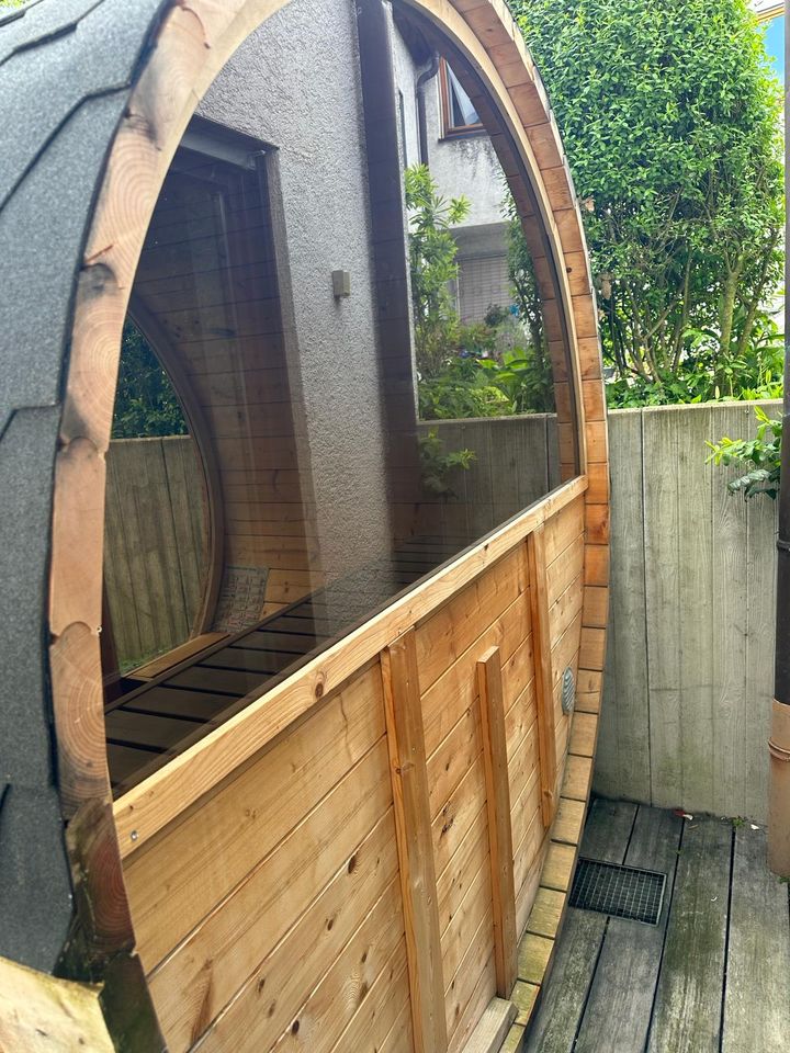 Sauna für Garten oder Terrasse Fass Sauna /Mobilie Sauna möglich in Weissach