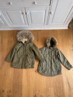 Wunderschöne Zara Winterjacke Fell Übergangsjacke Parka Gr.128 Baden-Württemberg - Rutesheim   Vorschau