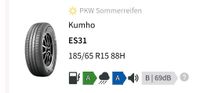 Kumho ES31 185/65 R15 88H Hessen - Mörfelden-Walldorf Vorschau