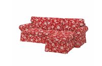 Ikea Sofabezug Virestad weiß/rot für Ektorp 3er Sofa mit Recamie Berlin - Schöneberg Vorschau