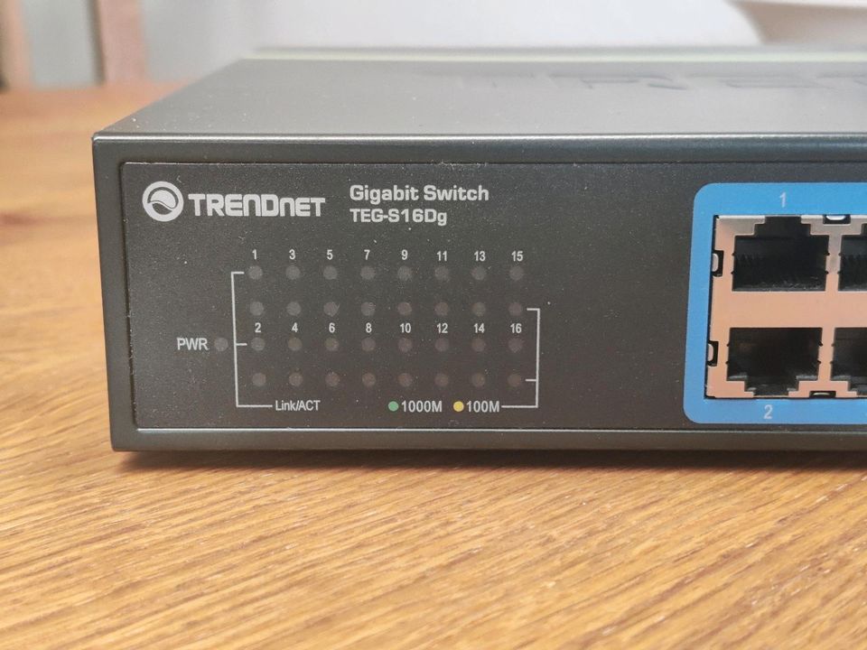 16 Port Gigabit Switch Trendnet TEG-S16Dg GreenLine in Kassel