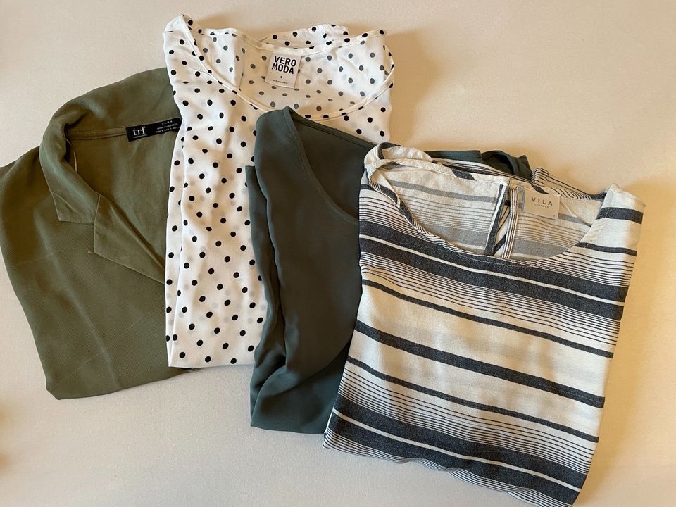 4 Tshirts im Set, Shirt, Bluse, Blusenshirt Vila, Vero Moda Zara in Kempten