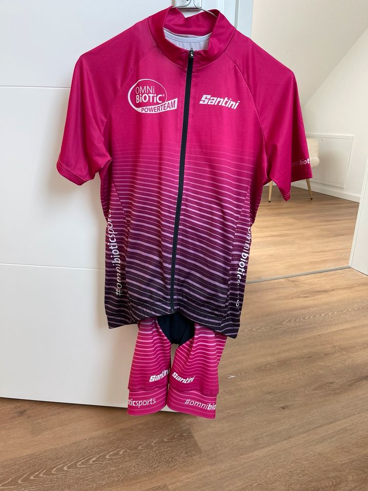 Damen Frauen Radhose mit Radtrikot Santini M Set in Gerolzhofen