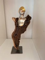 Moderne Skulptur Holz Blattgold ca. 30cm Nordrhein-Westfalen - Krefeld Vorschau