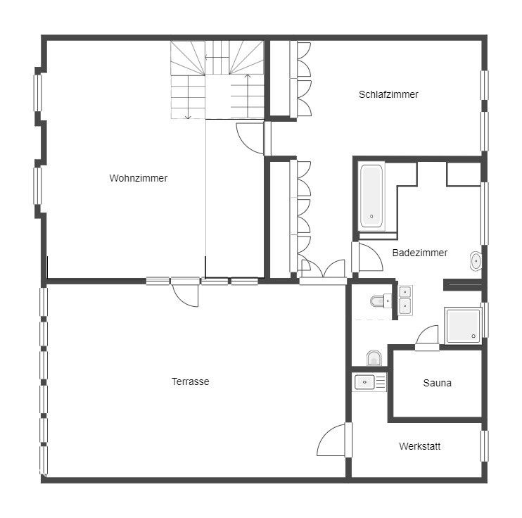 Panoramablick über Hannover! Exklusive Penthouse-Maisonette: 232 qm, Dachterrasse + Sauna in Hannover