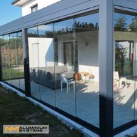 Glasschiebewand Glasschiebetür Glaswand Terrasse 5,9 m x 2,2 m Hessen - Nauheim Vorschau