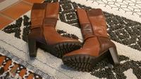 Tamaris Stiefel Leder gr. 37 braun beige cognac Hessen - Höchst im Odenwald Vorschau