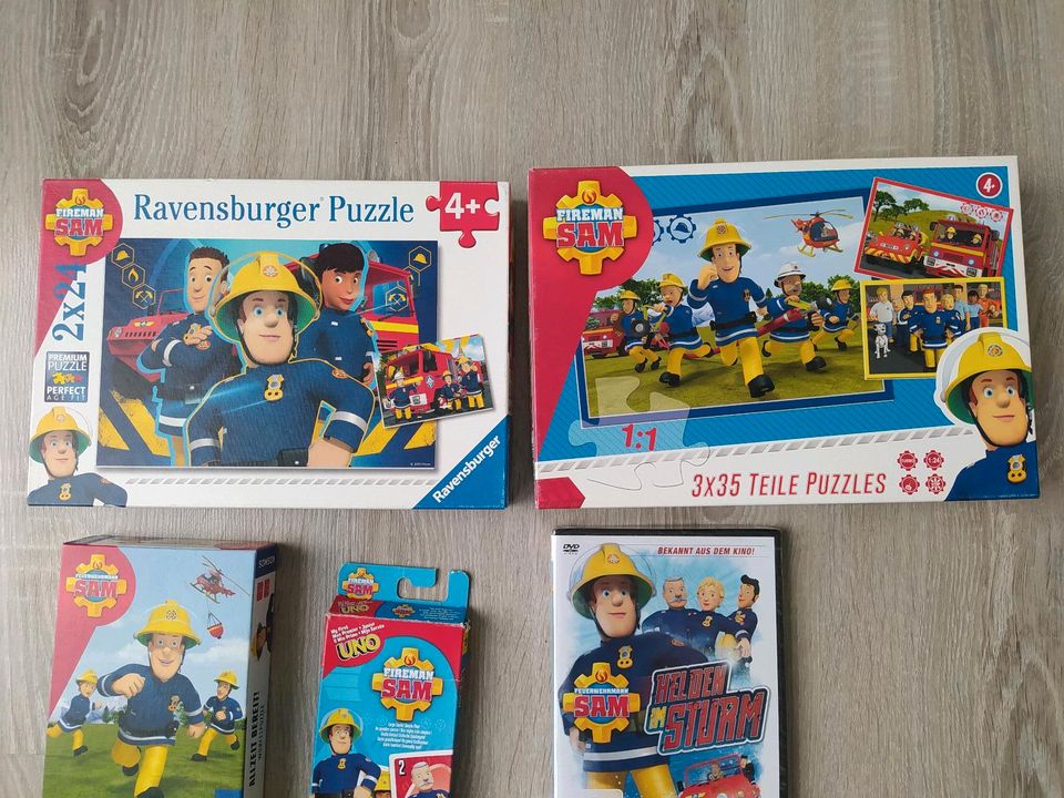 Feuerwehrmann Sam Fan-Paket 7-tlg. tlw. OVP in Hochstadt am Main