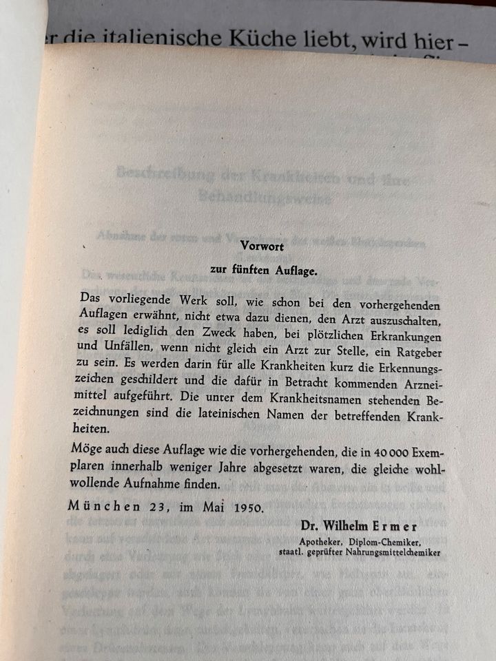 DR. WILHELM ERMER Hausärztliches Taschenbuch in Niestetal