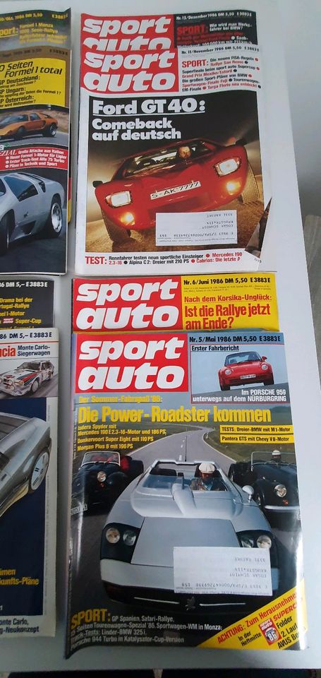 sport auto 1982, 1986, 1988 in Königslutter am Elm